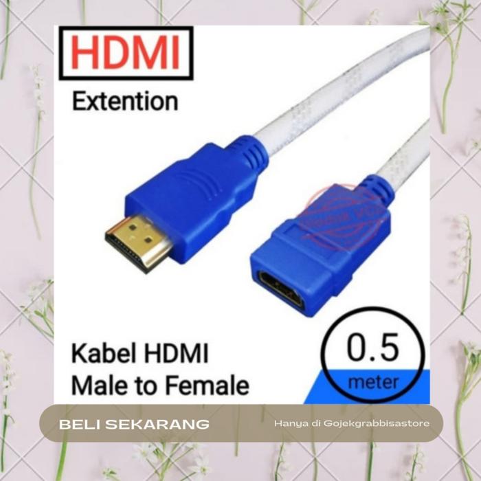 Jual KABEL HDMI PERPANJANGAN M-F 50CM Kota Administrasi Jakarta