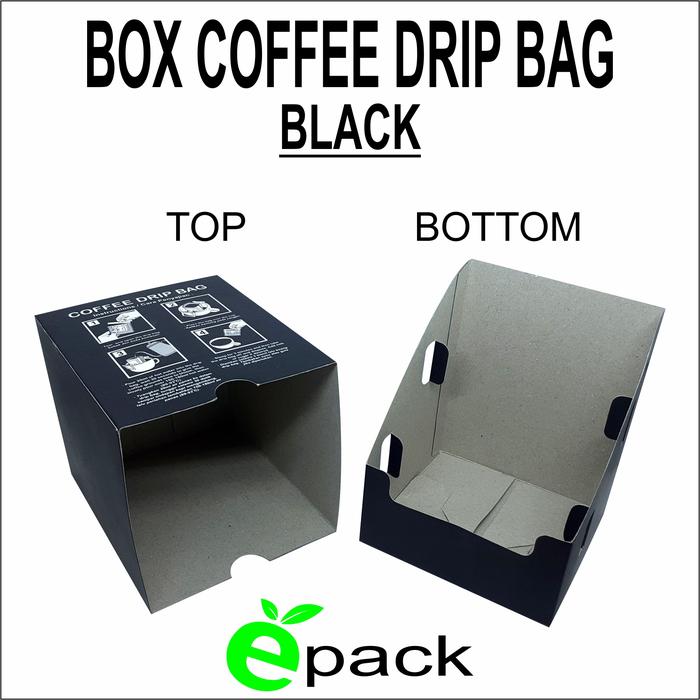 Gambar OUTER BOX COFFEE DRIP BAG / KEMASAN KARDUS KOPI DRIP BAG ISI 10 SACHET - Hitam dari Epackaging undefined Tokopedia