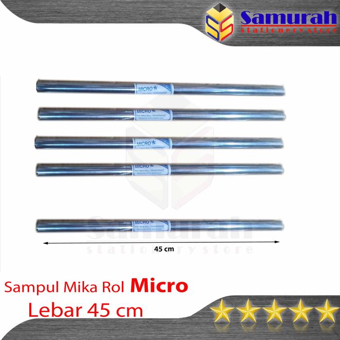 Gambar Sampul Plastik Mika Rol Micro 45 Cm / Sampul Buku Paket Roll Gulungan dari Samurah Stationery STORE undefined Tokopedia