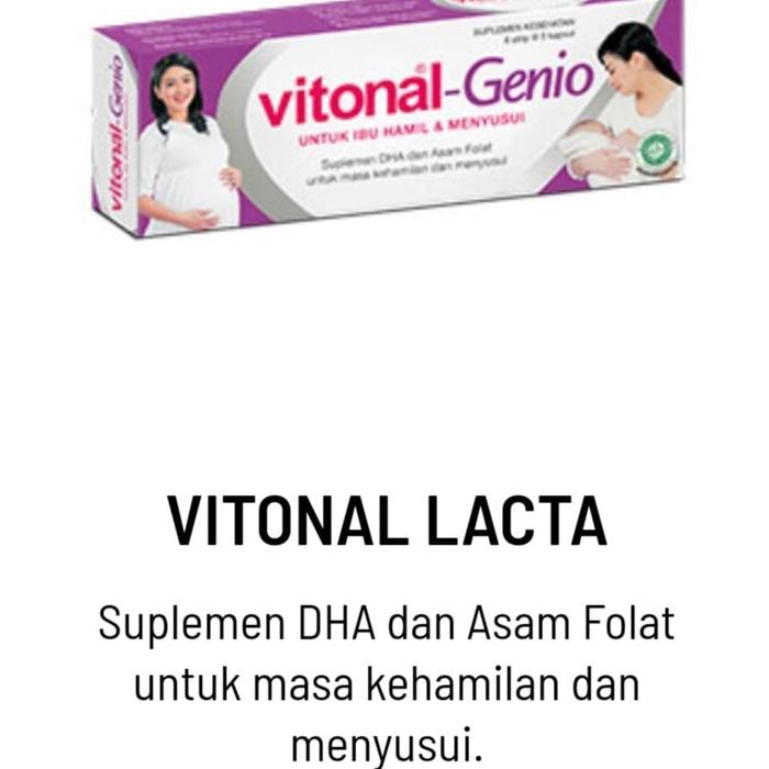Gambar ORIGINAL VITONAL LENGKAP VITONAL ASI F GENIO M CALCI - GENIO dari MomAndBabystore20 undefined Tokopedia