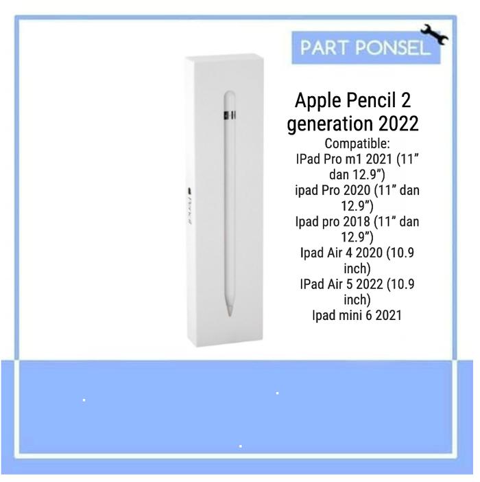 Ipad Air Ipad Compatible With Apple Pencil Jual Apple Pencil 2nd