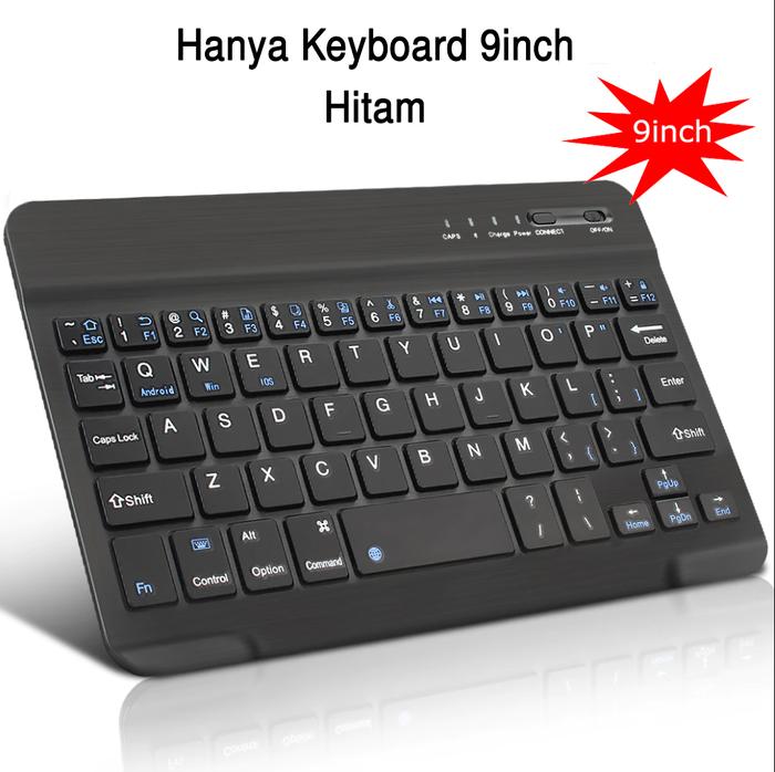 Gambar MENO Wireless Slim Keyboard Bluetooth Universal iPad Tablet Tab Android IOS Windows hp laptop PC 5.0 desktop blutut tipis tiktok - Hanya Keyboard, 7inch Hitam dari originalnew undefined Tokopedia