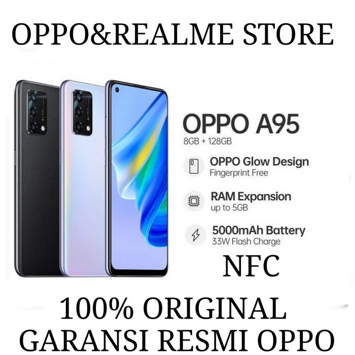 Gambar oppo a95 ram 8/128gb garansi resmi oppo 1 tahun resmi 100% original - putih segel dari OPPO&amp;REALME STORE undefined Tokopedia