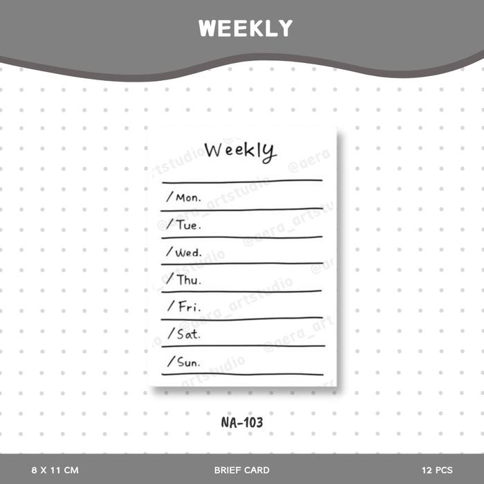 Gambar (12 pcs) Basic White : Notepad | To Do List - Reminder - Note Paper - Weekly dari Aeratherapy undefined Tokopedia