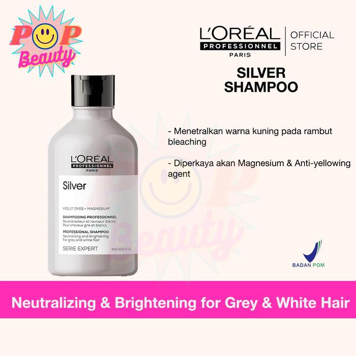 Gambar Loreal Serie Expert Silver Shampoo Conditioner Set Rambut Bleaching - Shampoo dari PopBeautyStore undefined Tokopedia