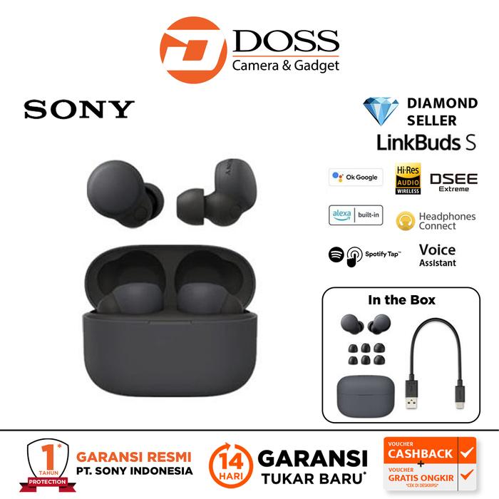 Gambar Sony LinkBuds S WF-L900N Truly Wireless Earbuds Earphone - Black dari DOSS Camera & Gadget undefined Tokopedia