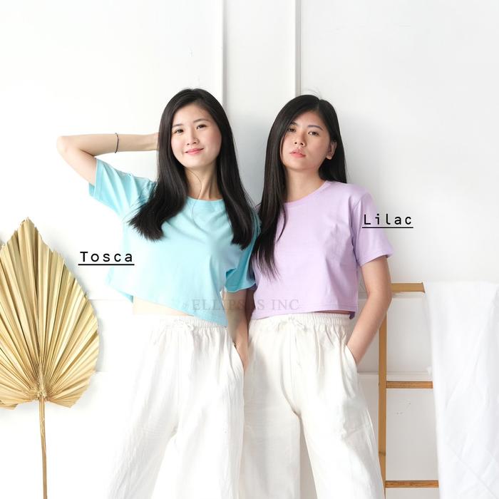 Gambar Ellipsesinc - Crop Top Lengan Pendek - Tosca, L dari ELLIPSESINC undefined Tokopedia