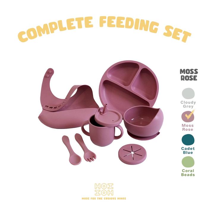 Gambar Maison Miel | Baby Feeding Set / Set Perlengkapan Makan Komplit HoiHoi - Feeding Set, Moss Rose dari MAISON MIEL undefined Tokopedia
