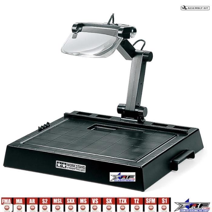 Gambar TAMIYA 74064 WORKSTATION W/MAGNIFYING LENS - standard dari TAMIYA RACING FACTORY TRF undefined Tokopedia