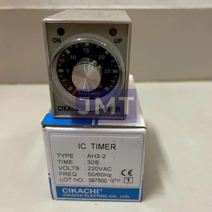 Jual Timer CKC CIKACHI AH3-2 50-60Hz 220VAC 6s 10s 30s 60s 60m - 30S ...