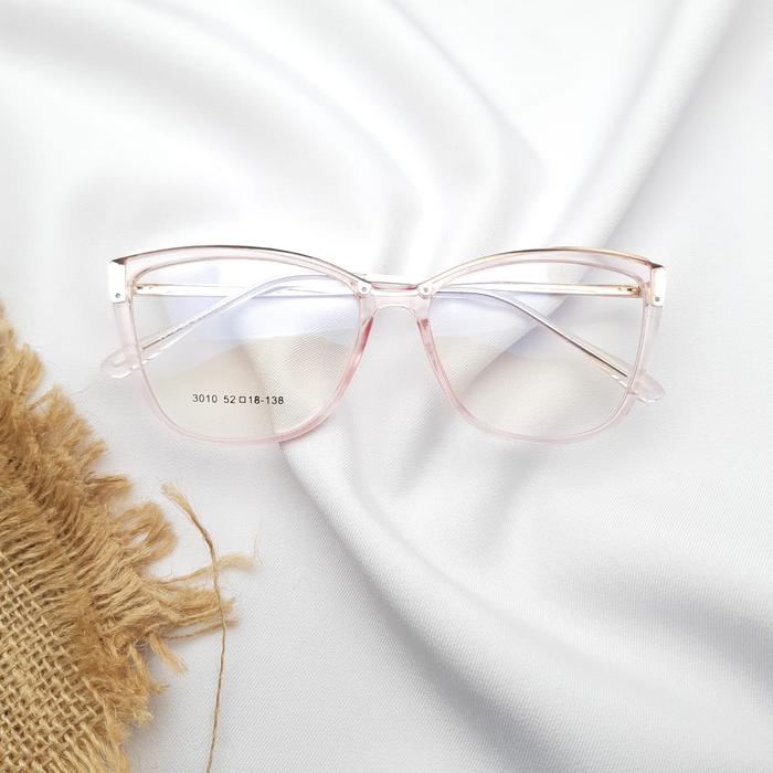 Gambar kacamata wanita cat eye GRATIS lensa minus photocromic - pik, FRAME SAJA dari kacamata.rd undefined Tokopedia