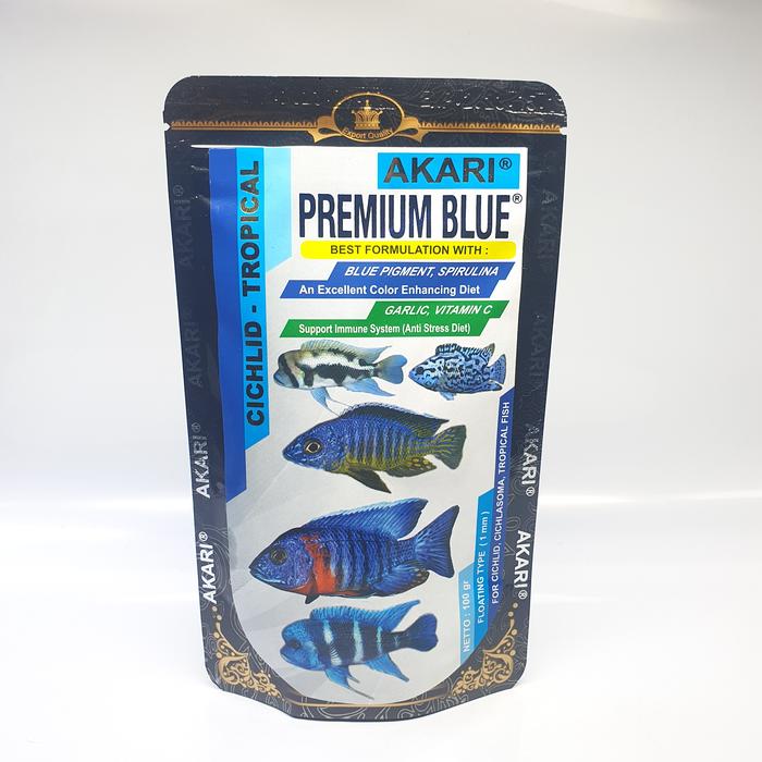 Gambar Pelet Akari Premium Blue Red Yellow Maxi 1mm Pakan Ikan Hias Aquarium - PREMIUM BLUE dari Draquatic karang mulya undefined Tokopedia