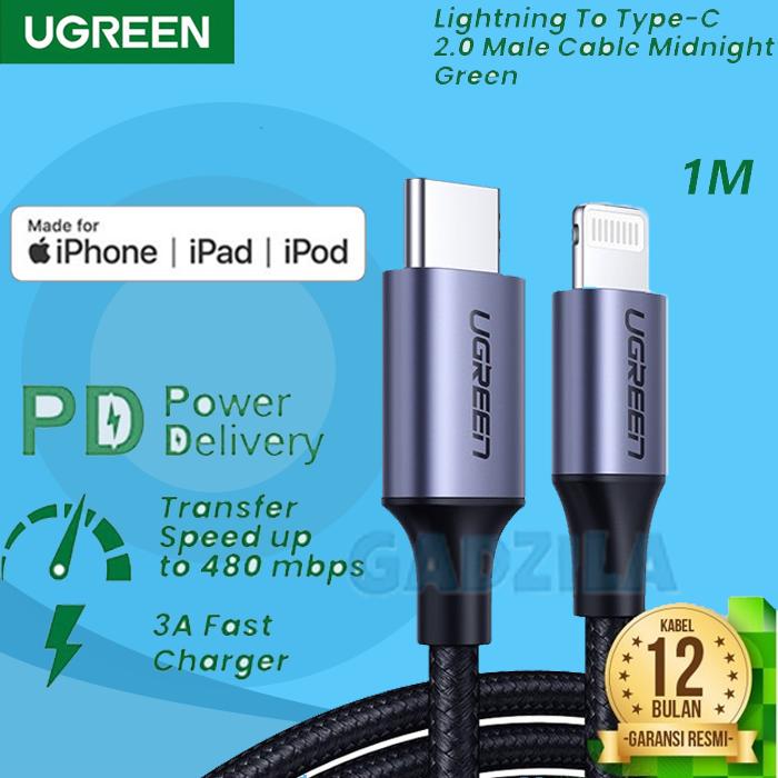 Gambar BASEUS FISH EYE KABEL CHARGER IPHONE USB TYPE C TO LIGHTNING 18W 1M - BLACK - 1M dari GADZILA STORE undefined Tokopedia