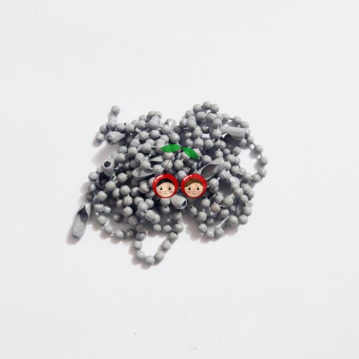 Gambar Rantai Lada Warna Ball Chain (5pcs) untuk DIY Kerajinan/ Ganci - 24.abu-abu muda dari donut.latte undefined Tokopedia