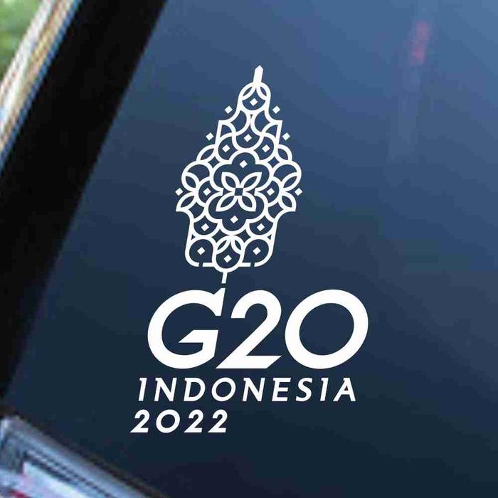 Gambar Sticker Aksesoris Mobil G20 Indonesia 2022 - Putih dari Diskon Termurah Sticker Shop undefined Tokopedia