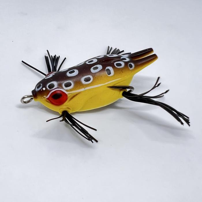 Gambar Umpan Pancing Fishing Lure Kodok Empuk Fukushima Model A19 (Soft Lure) - Kuning Dot dari Manbo Fishing Tackle undefined Tokopedia