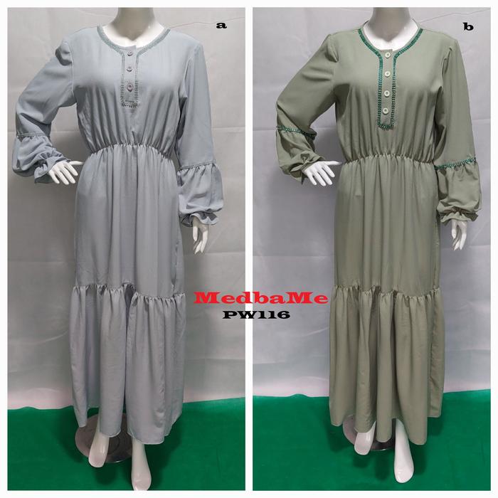 Gambar gamis busui wanita dari MedbaMe undefined Tokopedia