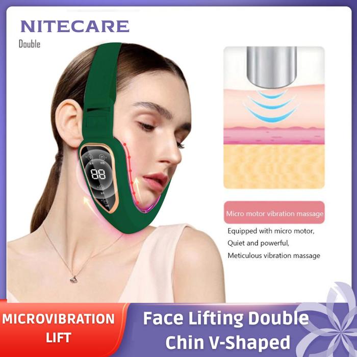 Gambar Face Lifting Alat Penirus Tirus Pipi Muka Wajah Elektrik Portable - Hijau dari NITECARE undefined Tokopedia