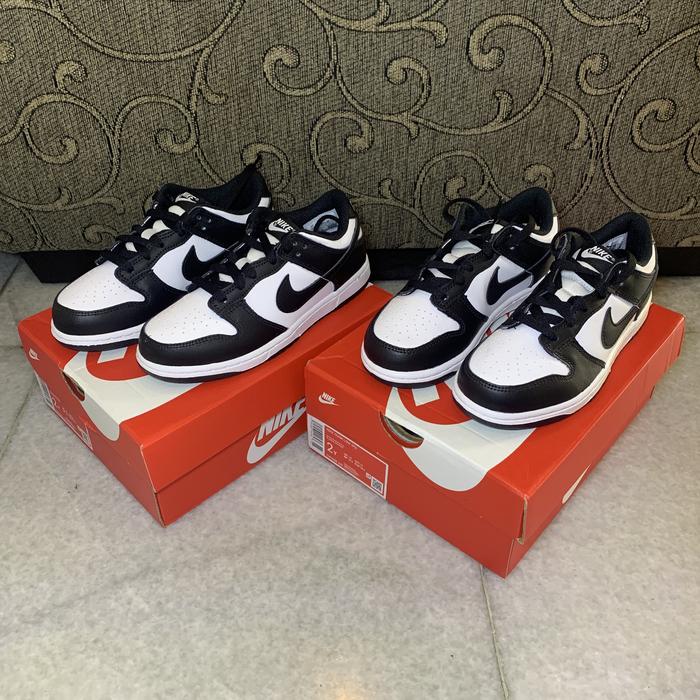 snipes dunk low black white