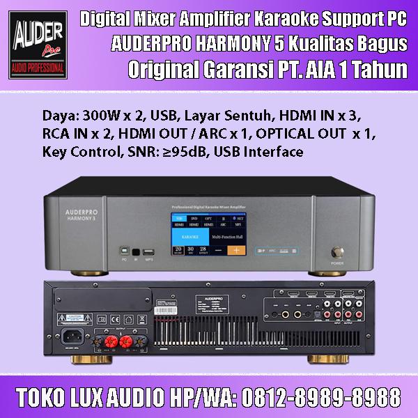 Jual Mixer amplifier karaoke auderpro harmony 3 usb hdmi arc optical