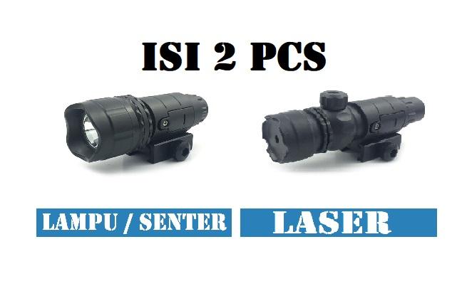 Gambar AKSESORIS MAINAN M416 PISTOL PELURU BUSA NERF LASER MERAH SENTER LAMPU - LASER+LAMPU dari KADOJASPER undefined Tokopedia