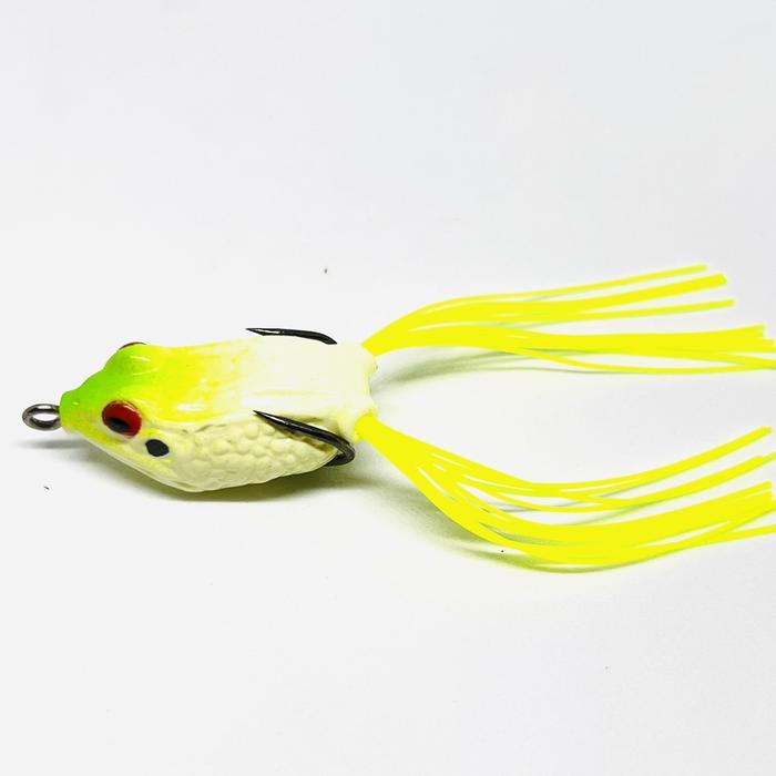 Gambar Umpan Pancing Fishing Lure Kodok Empuk Fukushima Model A18 (Soft Lure) - Hijau Putih dari Manbo Fishing Tackle undefined Tokopedia