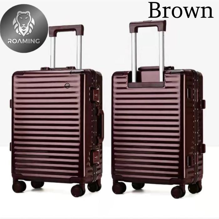 Gambar Koper Parkson/ Luggage/ Suitcase anti pecah type T001 uk 20 & 24 - BROWN, 20 dari Roaming Koper undefined Tokopedia