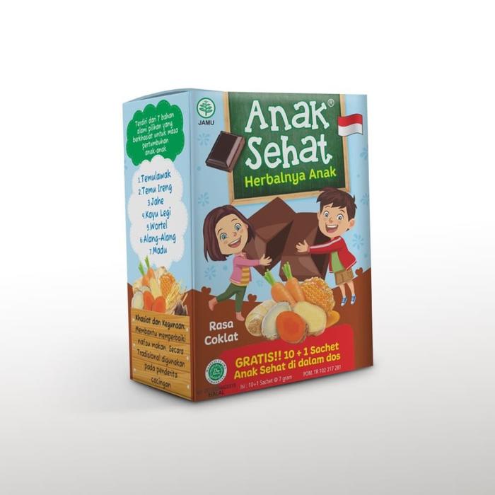 Gambar SIDOMUNCUL - Jamu ANAK SEHAT Herbal | Penambah Nafsu Makan Anak - Coklat, Ecer - 1 Sachet dari INTI MEDIKA STORE undefined 3 Tokopedia