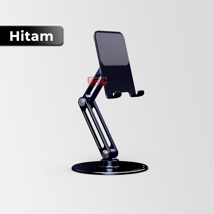 Gambar Stand Holder HP & Tablet Dudukan Handphone Tab Standing Portable Putar - Hitam dari XELTONID undefined Tokopedia