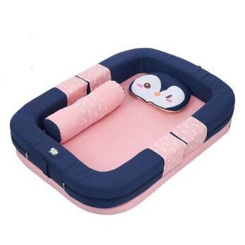 Gambar BABY JOY Kasir Bayi Sofa + Kelambu Pinguin Series BJK4017 - Biru Pink dari MAOMI BABY SHOP undefined Tokopedia