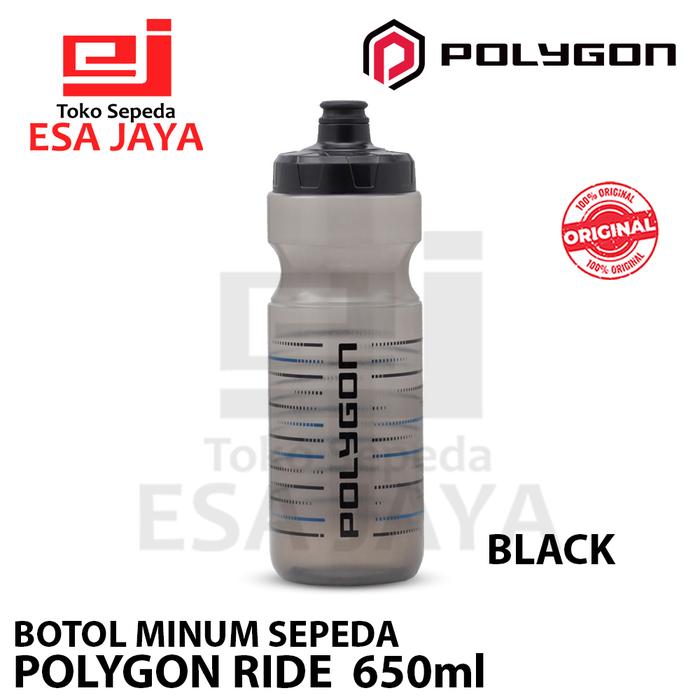Gambar Botol Minum Sepeda POLYGON Ride 650ml Original Bidon Air - Black dari Esa Jaya Official undefined Tokopedia
