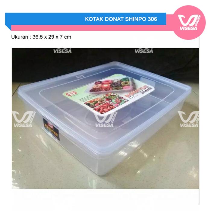 Gambar Kotak donat shinpo donatsu sip 306 306L - 306 kecil dari Visesa Grosir_NEW undefined Tokopedia