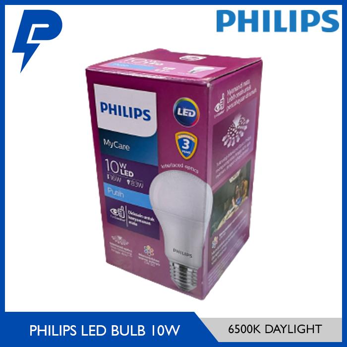 Gambar Lampu LED Philips 10 Watt Putih / Cool Daylight 10W 10WATT - 6500K DAYLIGHT dari PSAONLINE651 undefined Tokopedia