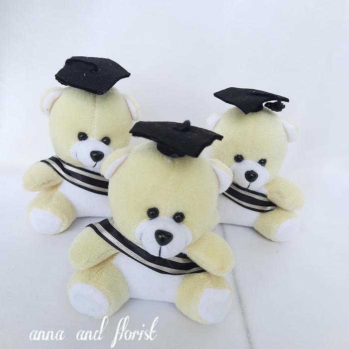Gambar BONEKA WISUDA 13 CM - Putih, 13 CM dari ANNA AND FLORIST undefined Tokopedia