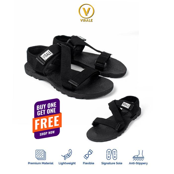 Gambar PROMO Sandal Gunung Pria GRATIS sandal Jepit HN 02 - Hitam, 42 dari Mamojo_Store undefined Tokopedia