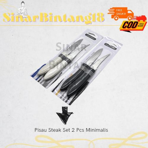Gambar Pisau Steak Set 2 pcs Minimalis - Putih dari Sinar Bintang 18 undefined 2 Tokopedia