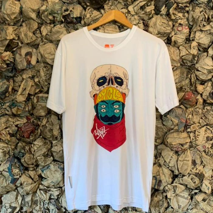 Gambar Lite Tees seri Cycling Ghost, bahan bamboo cotton Voice of Jogja - BIru TUa, M dari Voiceofjogja undefined Tokopedia