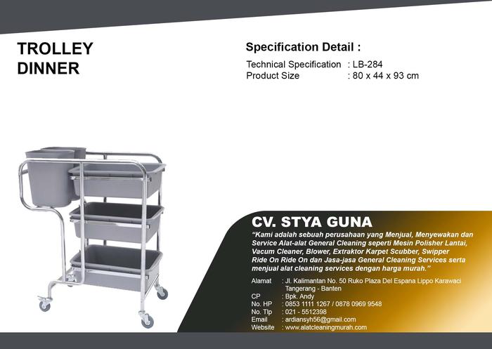 Gambar Trolley Dinner dari Styaguna Cleaning undefined Tokopedia