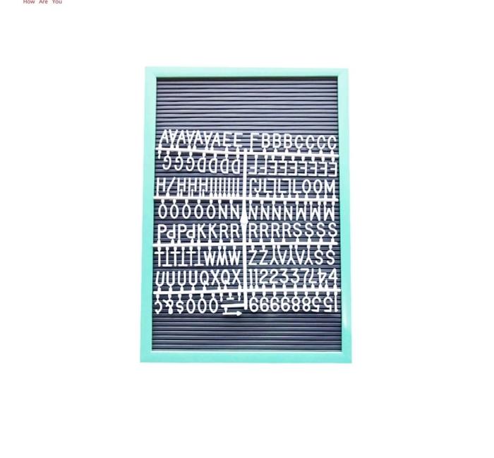 Jual FELT LETTER BOARD 40X28 CM (INCLUDE HURUF) PAPAN HURUF ANGKA FRAME ...