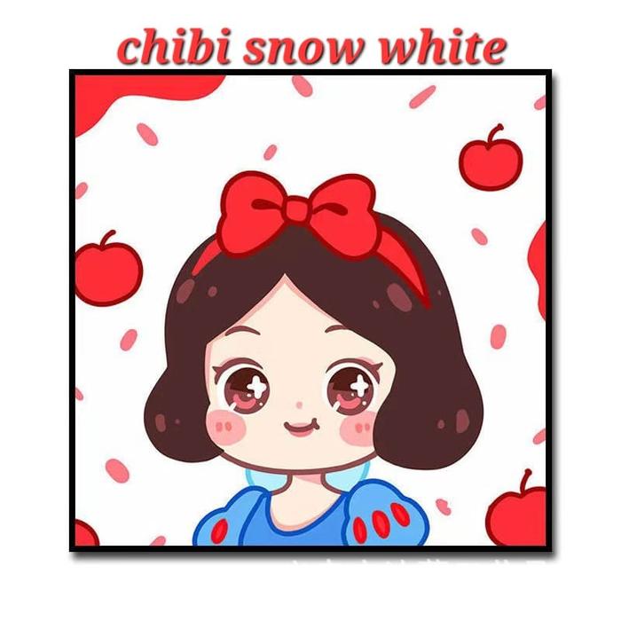 Gambar BAJUKIDDIE 5D DIAMOND PAINTING PRINCESS CRYSTAL + FRAME MAINAN EDUKASI Kayu Anak - Chibi snow whit dari bajukiddie undefined Tokopedia