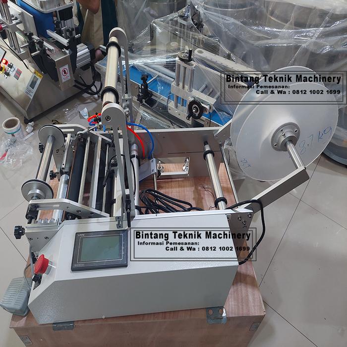 Gambar mesin labeling MT-80 semi otomatis pelebelan sticker botol bulat - tanpa coding dari Bintang Teknik Machinery undefined Tokopedia