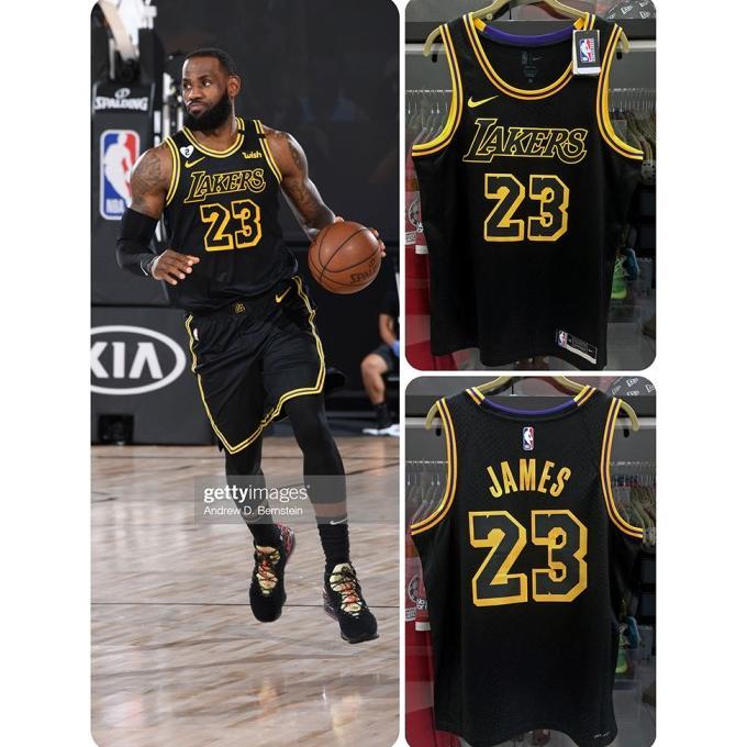 Jual JERSEY BASKET NBA ORIGINAL LAKERS SWINGMAN BLACK MAMBA