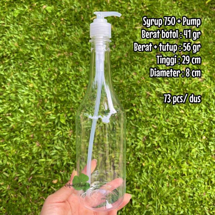 Gambar Botol Pump 750 ml botol syrup madu essence minyak botol pompa press - Syrup 750 ml, Pump 28 Putih dari Aneka Lapak 88 undefined Tokopedia