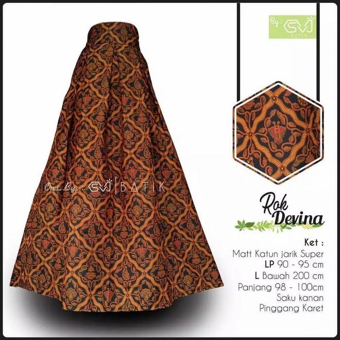Gambar Rok Batik Wanita Original Batik Bawahan Panjang Syari Best Seller - devina dari batik putri saira undefined Tokopedia