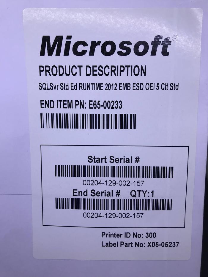 Gambar SQL Server Standart ED 2012 EMB ENGLISH OPK Std OPK Kit 15CAL Original - 5 Client dari Original windows jkt undefined Tokopedia