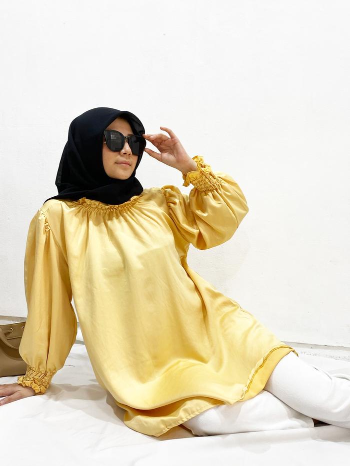 Gambar Charlotte Tunic - Clothme.co - Yellow dari Clothme_NEW undefined Tokopedia