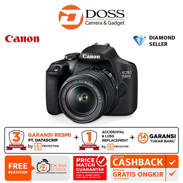 Gambar Canon EOS 1500D Kit EF-S 18-55mm IS II / Canon 1500D - EOS 1500D Kit dari DOSS Camera & Gadget undefined Tokopedia