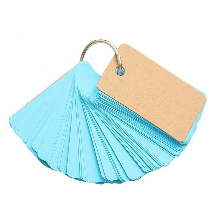 Gambar Flash card , flash card anak flash card polos flash card ukuran 9 x 5 - Biru dari GERAI BUKUKU undefined Tokopedia