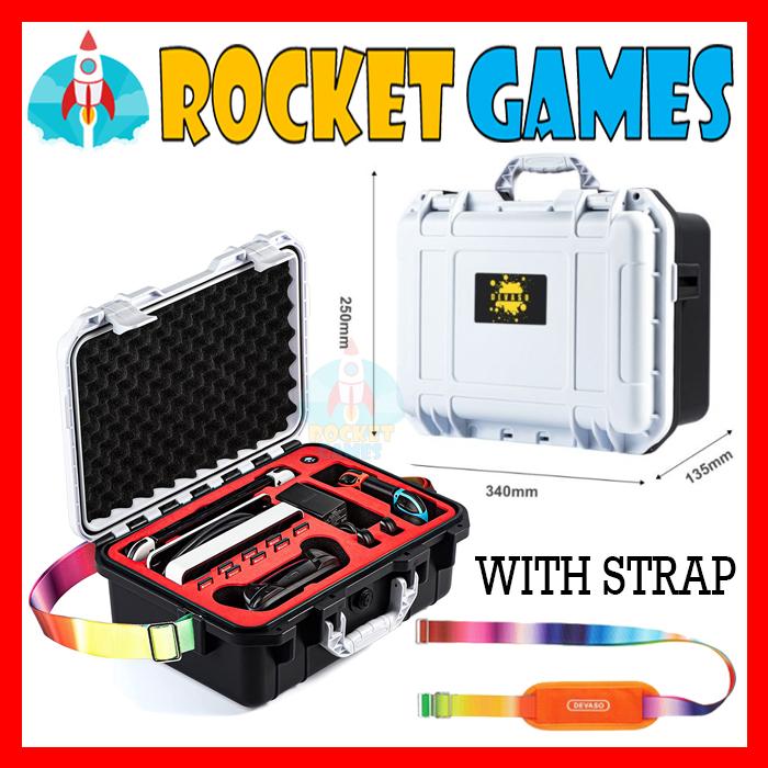 Jual Devaso Waterproof Nintendo Switch V1 V2 OLED Hard Case Storage Bag ...