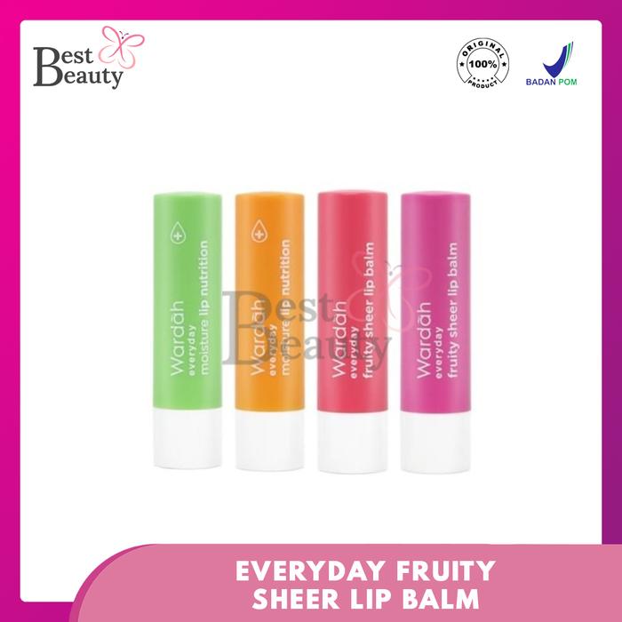 Gambar Wardah Everyday Fruity Sheer Lip Balm - strawberry dari POVSTOREID undefined Tokopedia